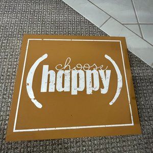 "Choose Happy" Art - NWOT